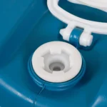 15 Gallon Blue Tight Head Plastic Drum, UN Rated, 2" NPS & 2" Buttress Fittings - Image 3