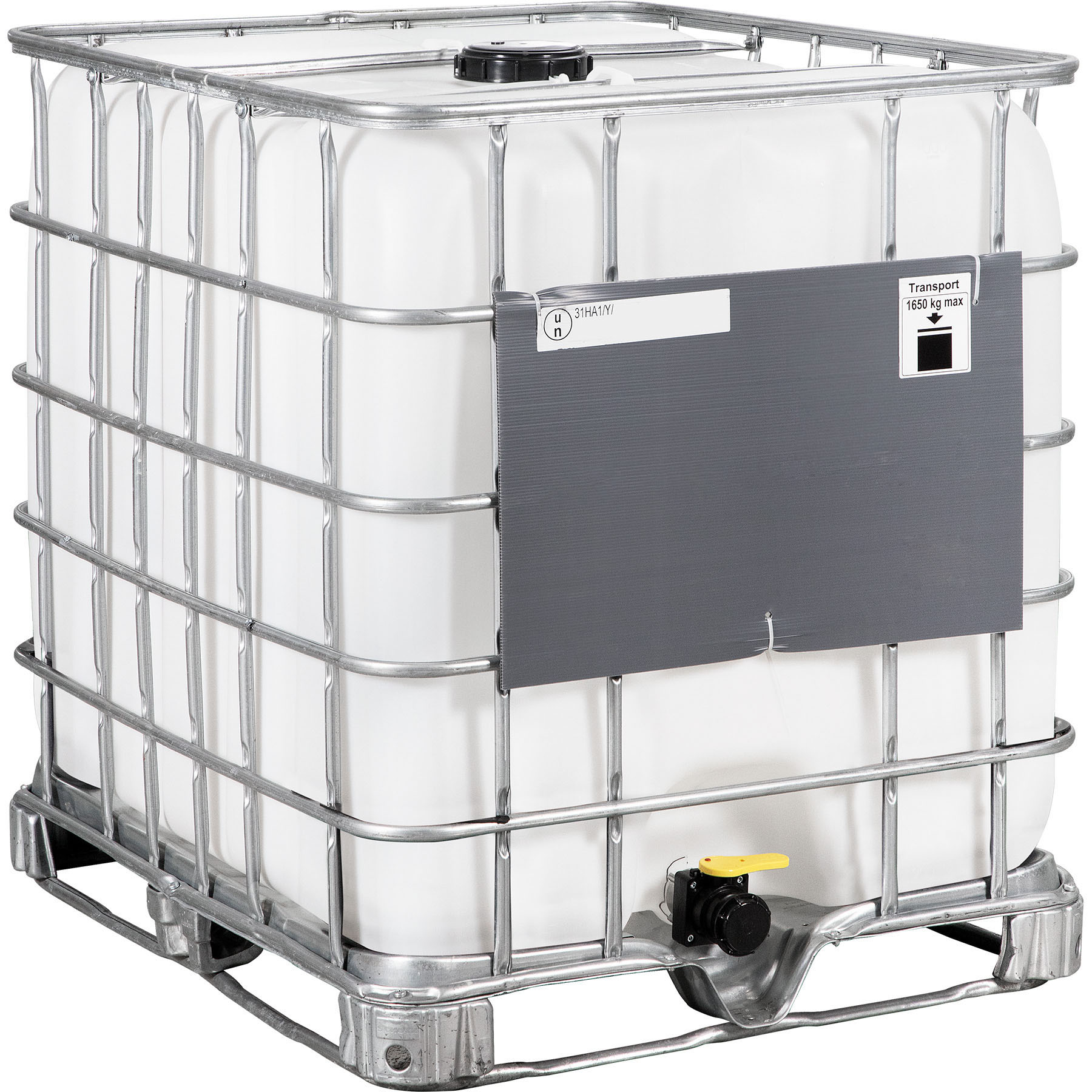 275-gallon-ibc-tote_rebottled_un-rated_2-inch-camlock-valve_composite-steel-pallet_26wn2b_1.jpg 275 Gallon IBC Tote, Rebottled, UN Rated, 2" NPT Valve, Composite/Steel Pallet - Image 1