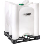 275 Gallon CageBuster Plastic IBC Tote, New, UN Rated, No Cage, Recycled Pallet