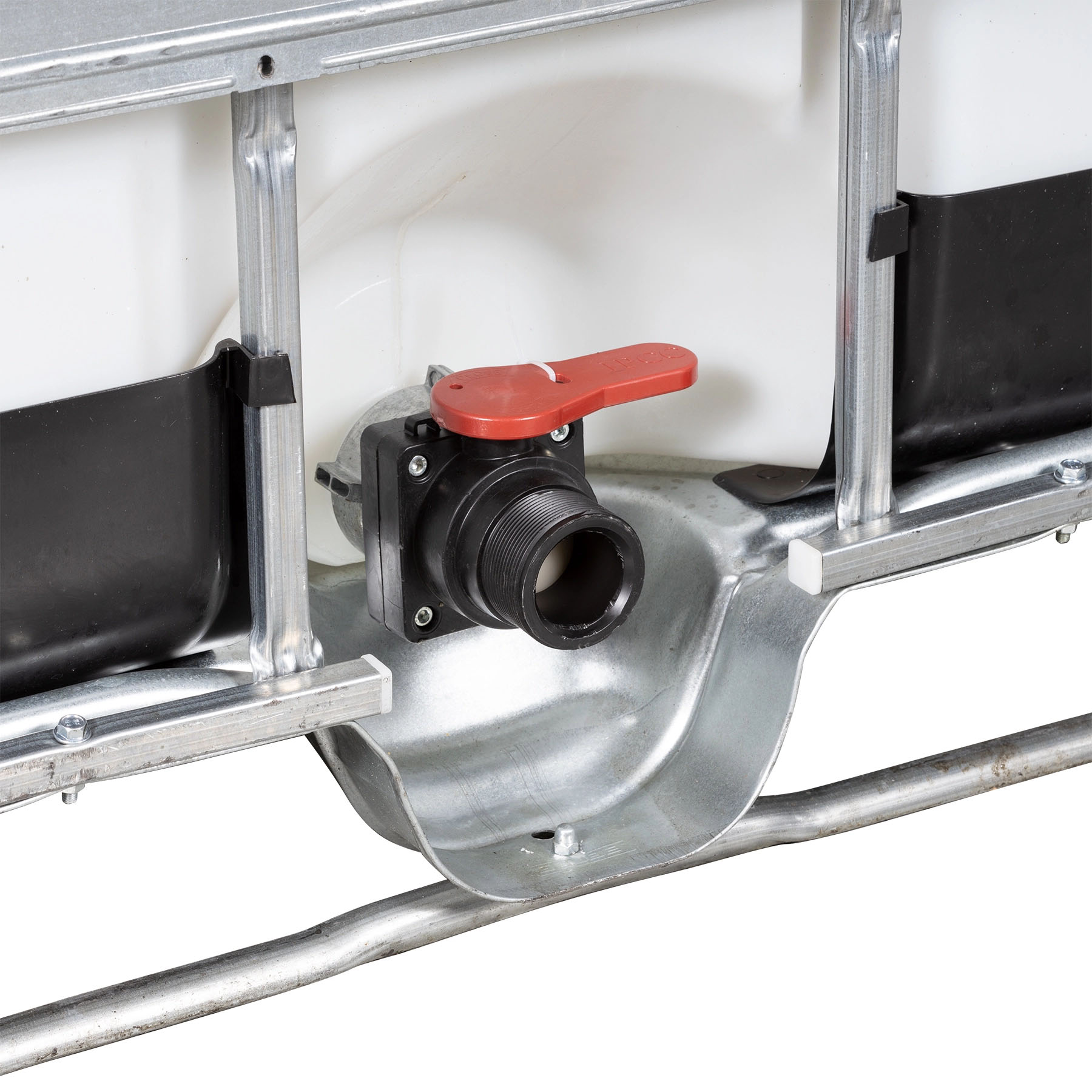 275 Gallon Natural IBC Tote, Standard Reconditioned, UN Rated, Various Valve & Pallet Styles - Image 3