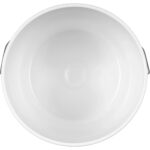 5 Gallon White Plastic Pail (90 mil), w/Metal Handle (P4 Series) - Image 3