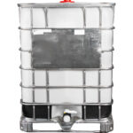 330 Gallon IBC Tote, Rebottled, UN Rated, 2" Camlock Valve, Steel/Composite Pallet - Image 2