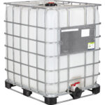 330 Gallon IBC Tote, New, UN Rated, 2" Camlock Valve, Composite Pallet