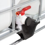 330 Gallon IBC Tote, New, UN Rated, 2" Camlock Valve, Composite Pallet - Image 3