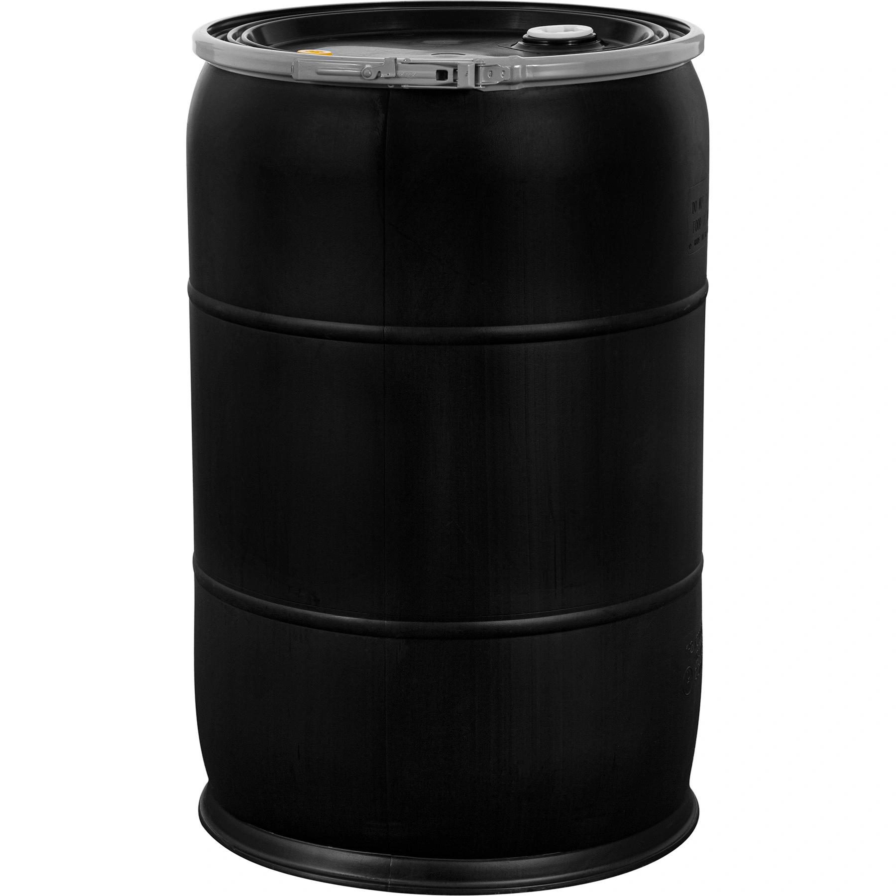 55-gallon-black-plastic-drum_cover-with-lever-lock-ring_reconditioned-un-rated-vari.webp 55 Gallon Black Plastic Drum, Cover wLever Lock Ring, Reconditioned, UN Rated, Various Styles - Image 1