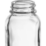 4 oz. French Square Glass Jar, 33mm 33-400 - Image 2