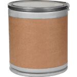7.5 Gallon Fiber Drum, Steel Cover w/Lever Lock Ring