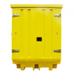 High Security Four Drum Lockable Spill Bund With Hard Cover