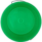 2 Gallon Green Plastic Pail with Metal Handle (P4 Series) - Image 3