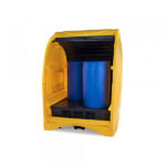 4 Drum Bunded Pallet with Hardcover