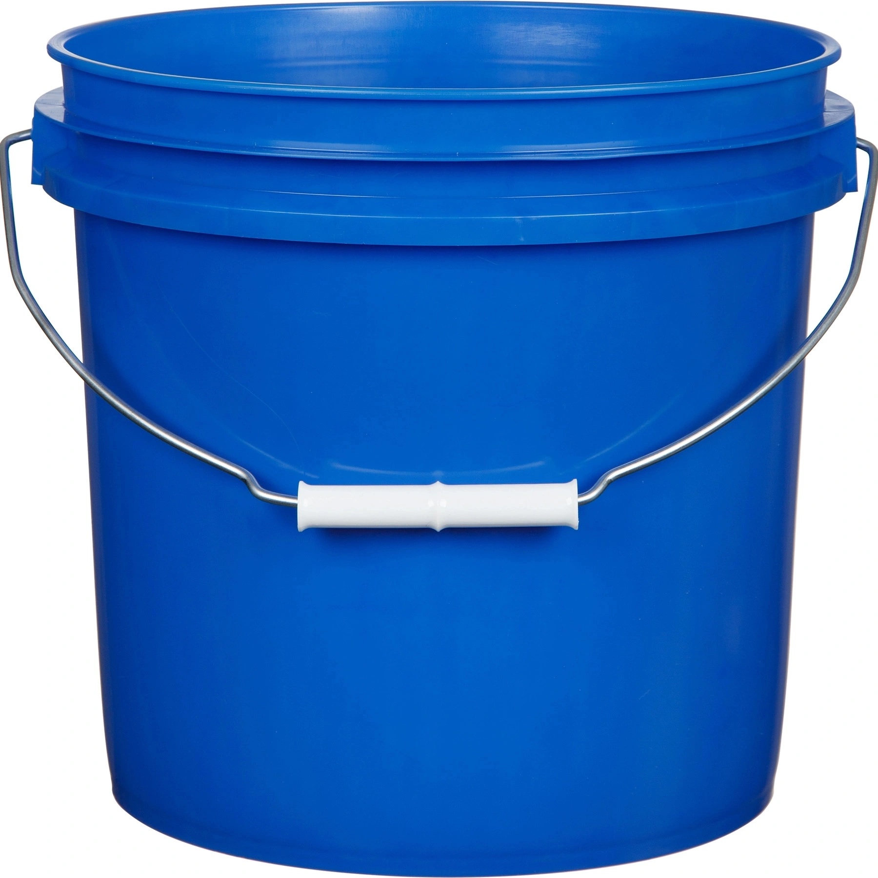 v1-1.jpg 2 Gallon Blue Plastic Pail with Metal Handle (P4 Series) - Image 1